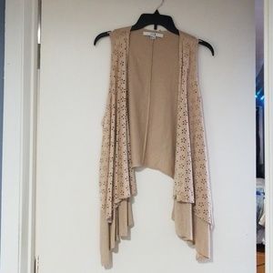 Forever 21 Tan Vest/ Sleeveless Cardigan